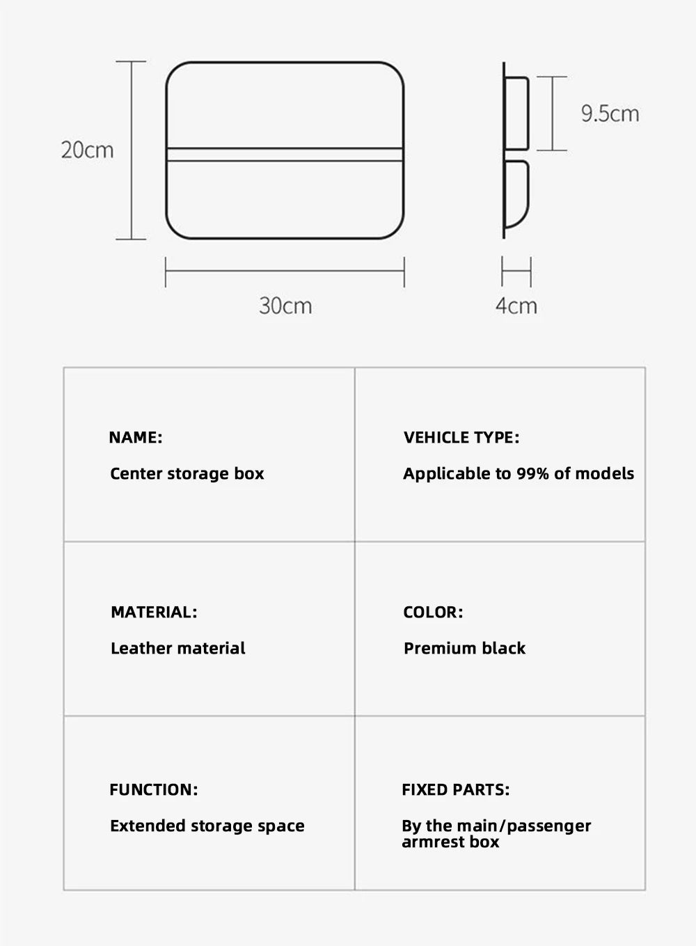 Multifunctional Car Seat Gap Organizer – Leak-proof PU Leather Storage Box with Cup Holder