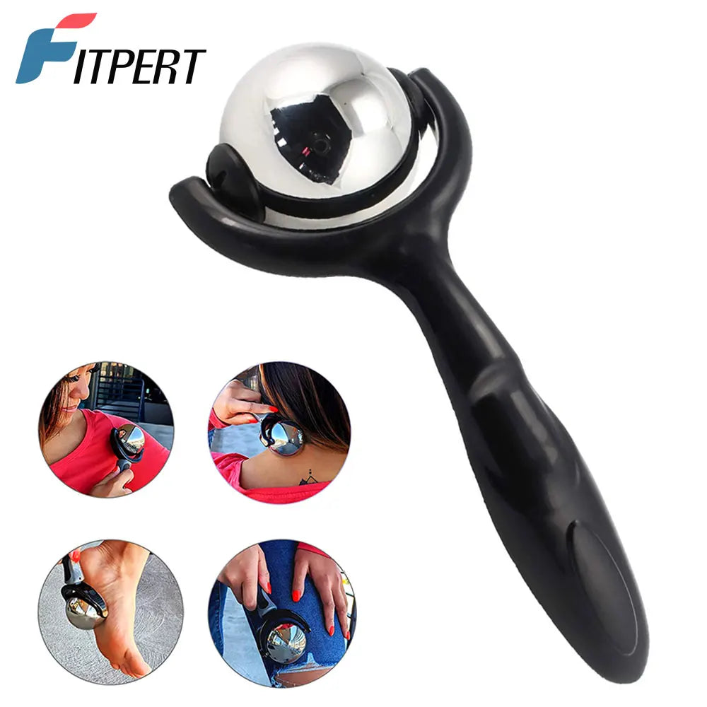 Deep Tissue Massage Ball Roller — Sore Muscle Relief for Neck, Back, Feet & Plantar Fasciitis