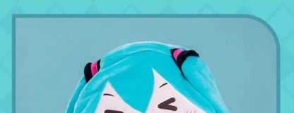 Kawaii Hatsune Itabag Multi-Functional Hooded Air Conditioning Blanket – Soft & Warm Miku Flannel Siesta Shawl Gift