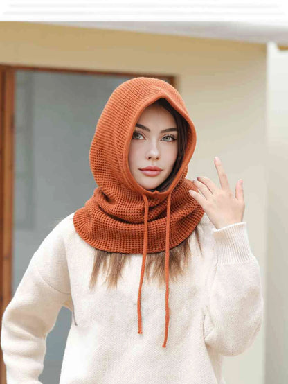 Women’s Winter Beanie Hat with Knit Balaclava – Neck Warmer & Ski Snow Scarf