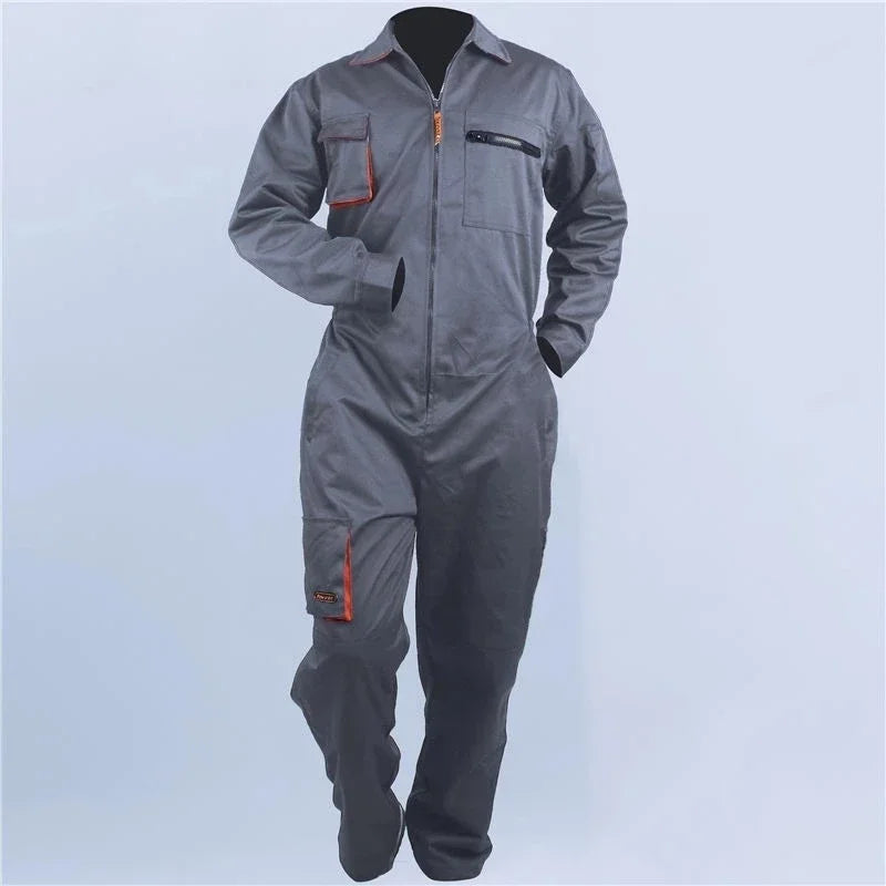 Work Coverall Uniform - Unisex Welding Suit for Mechanics, Car Repair & Workshop Protection