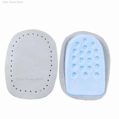 Heel Insoles with Arch Support - Thickened Latex Leather Shoe Inserts for Comfort & Height