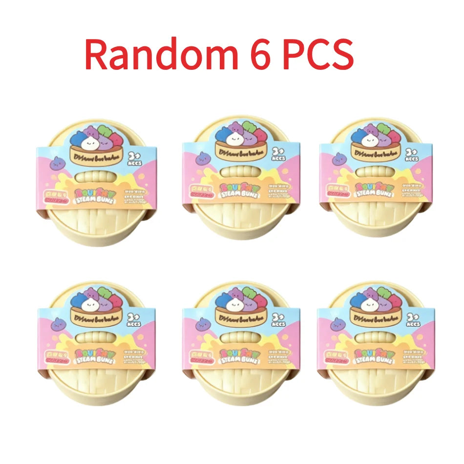 Colorful Dumpling Squishy Toy - Blind Box Stress Relief Fidget Squeeze Toy for Anxiety Relaxation & Happiness