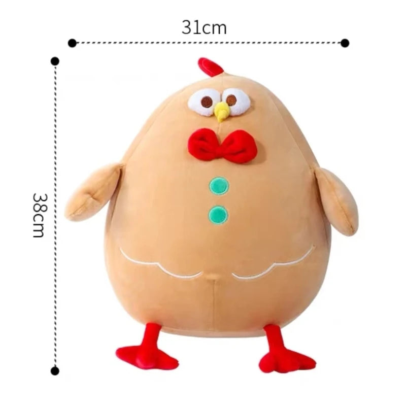 Chicken & Leg Plush Toy — Soft Gingerbread Chicken Doll for Kids & Birthday Gifts