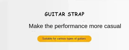10pcs Guitar Strap Set - Fits Electric, Bass & Acoustic Guitars, Includes 5 Picks, 1 Holder & 2 Washers, Gift for Guitarists