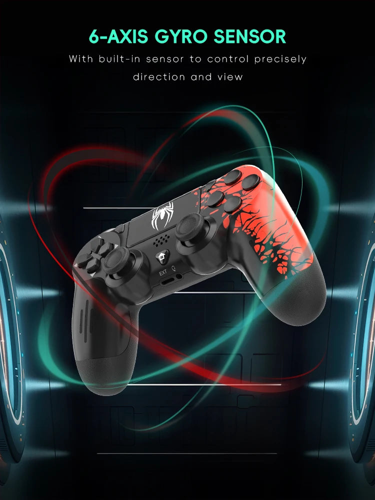 DATA FROG Wireless Bluetooth Game Controller – Spider Gamepad for PS4 Slim/Pro & PC Gaming Joystick