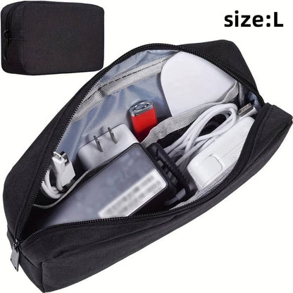 Waterproof Digital Accessories Organizer - Large Capacity Portable Travel Bag for Phone, USB Cables & Tech Gear