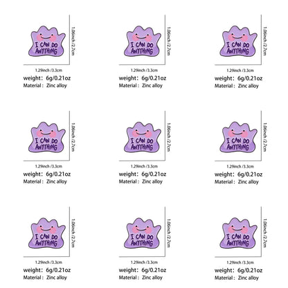 9-Piece “I Can Do Anything” Enamel Pin Set - Inspirational Brooch Badges for Backpacks, Hats, Cosplay, and Gifts