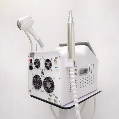 2-in-1 808nm Diode Laser Hair Removal & Picosecond Tattoo Machine – Portable 4000W Q-Switched Device