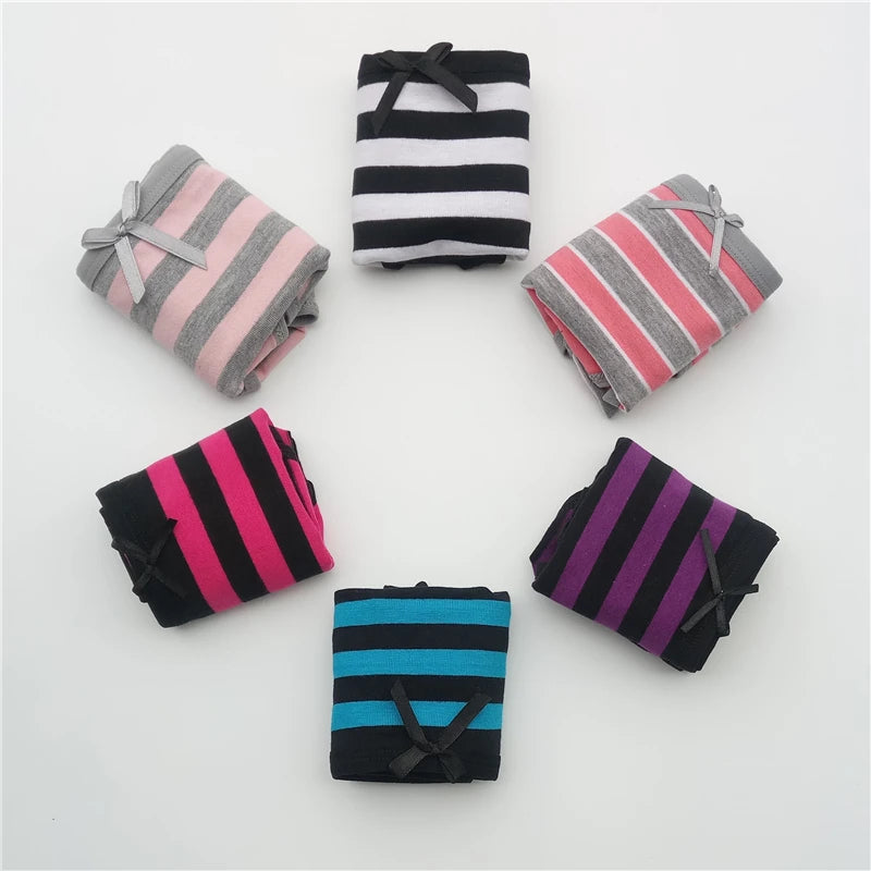 5-Pcs Women’s Cotton Panties Set – Sexy Bikini Briefs for Girls & Ladies, Free Shipping