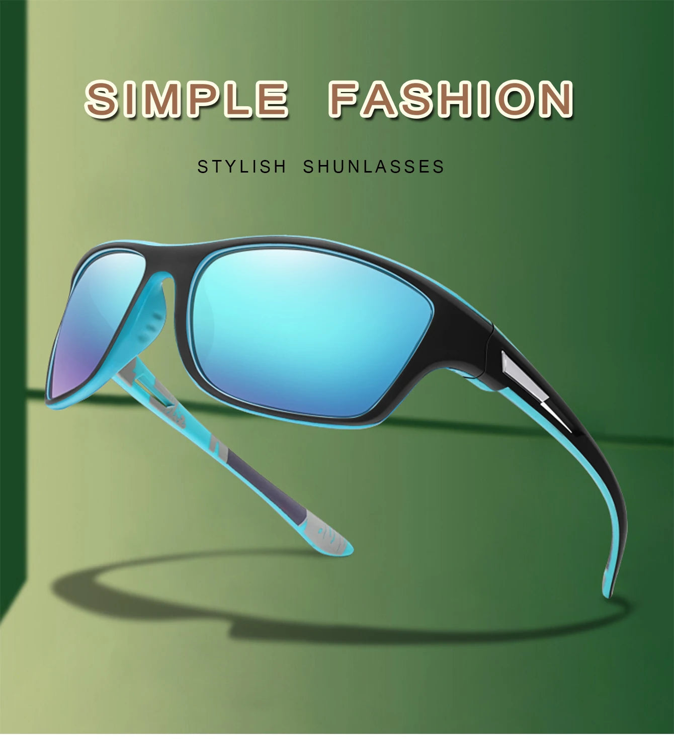 Men’s Polarized Sunglasses – TAC Lens UV400 Anti-Glare Eyewear for Fishing, Cycling & Driving