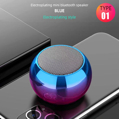 Metal Mini Wireless Bluetooth Speaker — HiFi Portable Subwoofer with Super Bass Stereo for Mobile, PC & Music Playback
