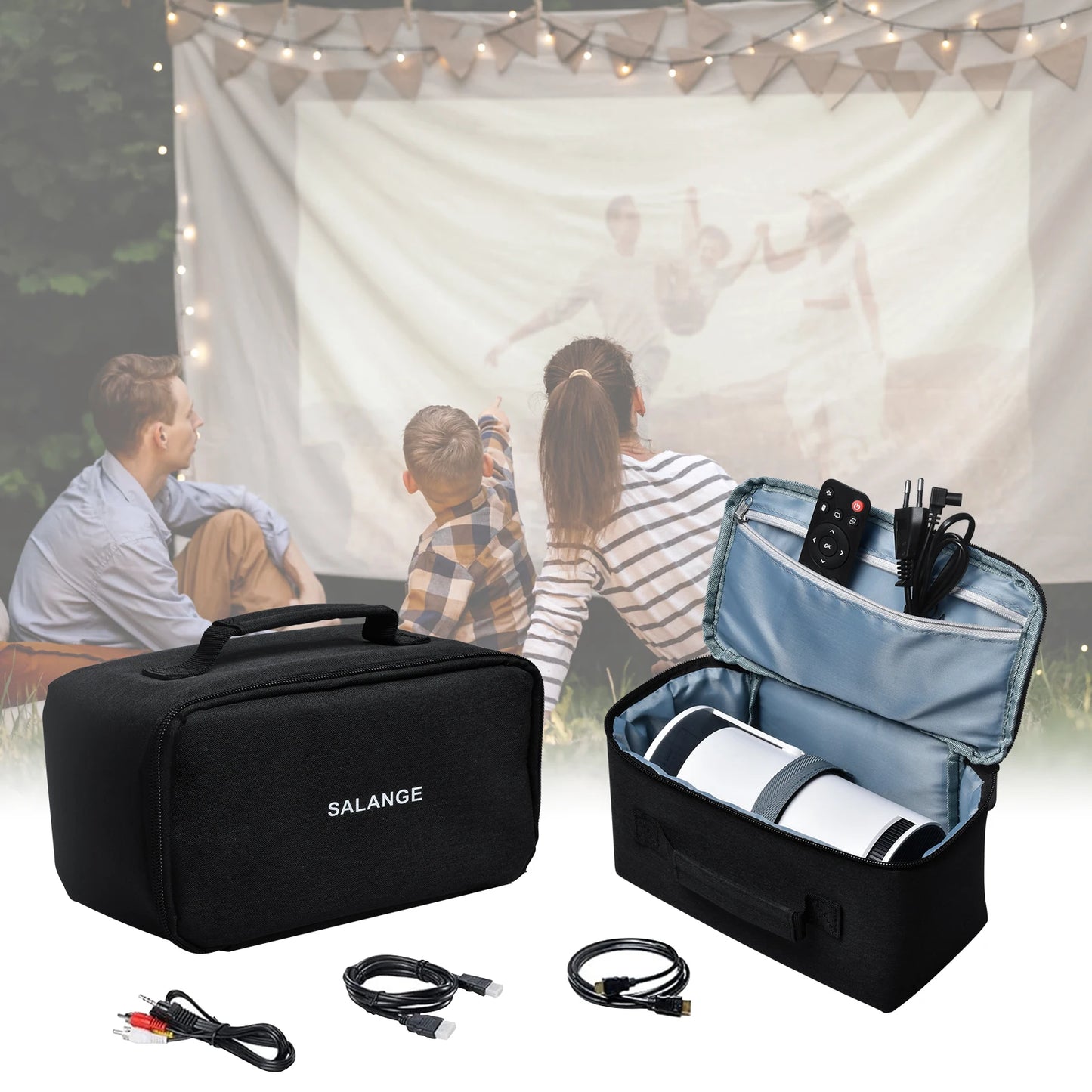 ZDSSY HY320 Projector Storage Bag – Travel Carry Case with Zipper Protector, Compatible with HY320 and HY300 Projectors