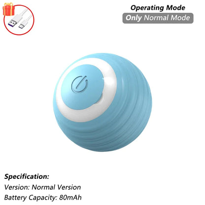 Cat Interactive Ball Toy – Automatic Rolling Ball with Tail, Rechargeable Smart Pet Toy, Intelligent Mouse for Cats