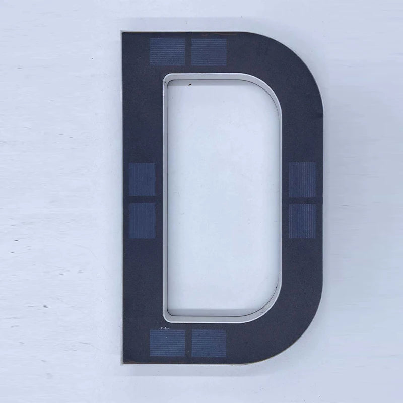 LED Solar House Number Light - Waterproof Address Sign with Light Sensor for Outdoor Home, Yard & Wall Decor