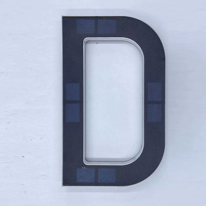 LED Solar House Number Light - Waterproof Address Sign with Light Sensor for Outdoor Home, Yard & Wall Decor