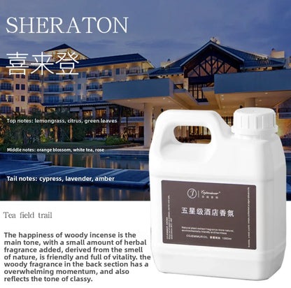 1300mL Luxury Hotel Scent Diffuser Oil – Long-Lasting Ritz-Carlton & Hilton Inspired Aromatherapy Fragrance for Home Decor
