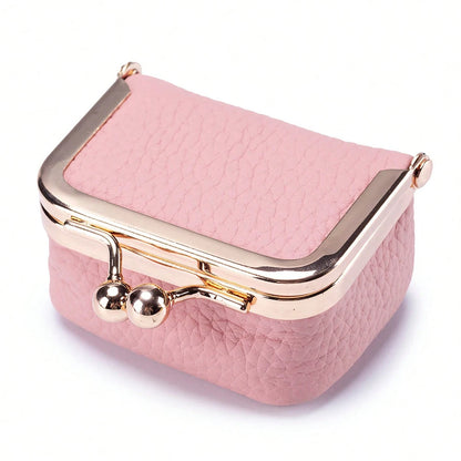 Mini Women’s Jewelry Box - Portable PU Leather Ring, Necklace & Earring Organizer
