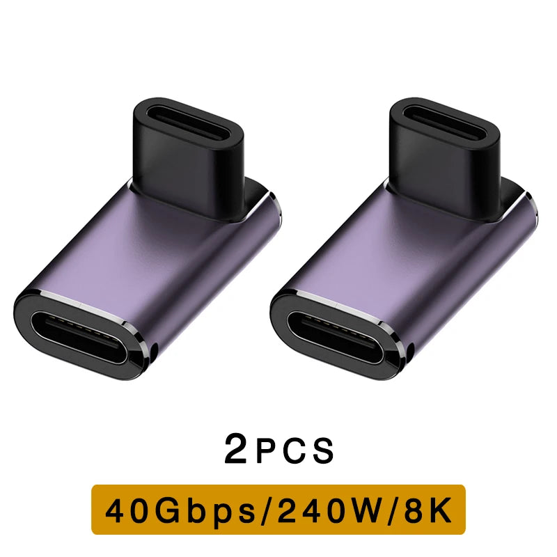UGOURD USB4 Type C Adapter - 40Gbps Thunderbolt 3/4 Male to Female OTG Extension Converter for Laptop