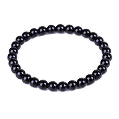 Black Obsidian Natural Stone Bracelet | Fat Relief, Blood Circulation & Anti-Anxiety Jewelry for Men & Women