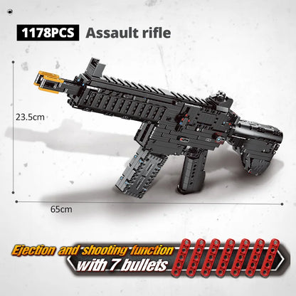 ZKZC WW2 Military Weapon Building Block Set – Shotgun, Sniper & Assault Rifle Toy for Kids Gifts