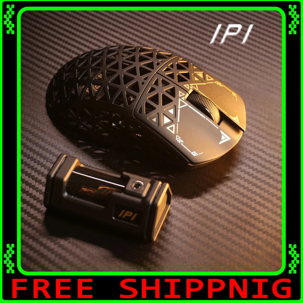 IPI Piao Float Wireless Gaming Mouse — Dual 8K Carbon Hell Out, 3-Mode Bluetooth, Lightweight Esports Custom Mouse for PC & Laptop