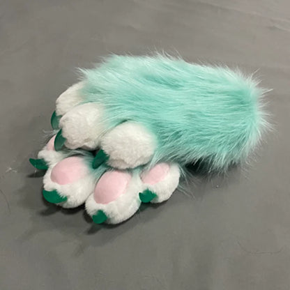 Custom Furry PAWS Long Gloves – Cartoon Kigurumi Fursuit Cosplay Costume Accessory Pair