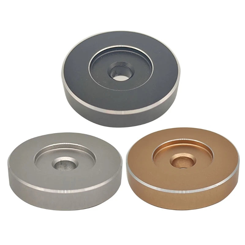 45 RPM Aluminum Adapter — Dome 7-Inch Vinyl Record Converter for All Turntables
