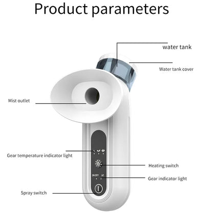 Portable Hot & Cold Eye Mist Sprayer – Nano Hydrating Steam Compress for Eye Care & Fatigue Relief