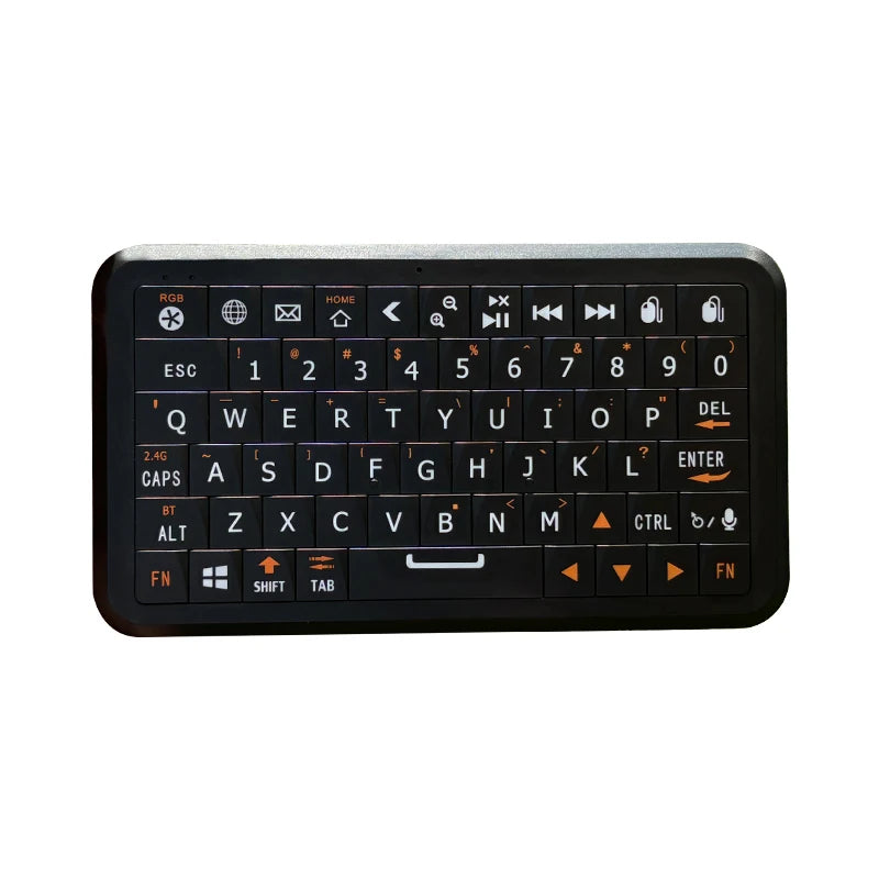 Mini Gyroscope Keyboard Dual Mode 2.4G & Bluetooth 5.0 Backlit Wireless Remote for Android TV Box, Smart TV, PC