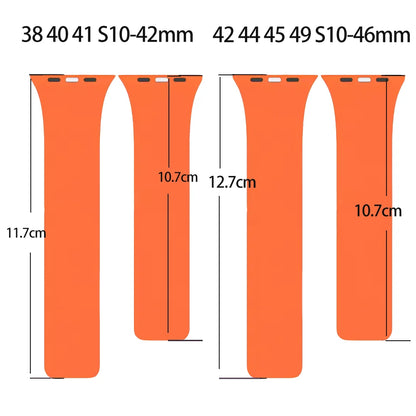 Silicone Magnetic Strap for Apple Watch - Adjustable Band for 49mm/46mm/45mm/44mm/42mm/41mm/40mm Series Ultra, SE & More