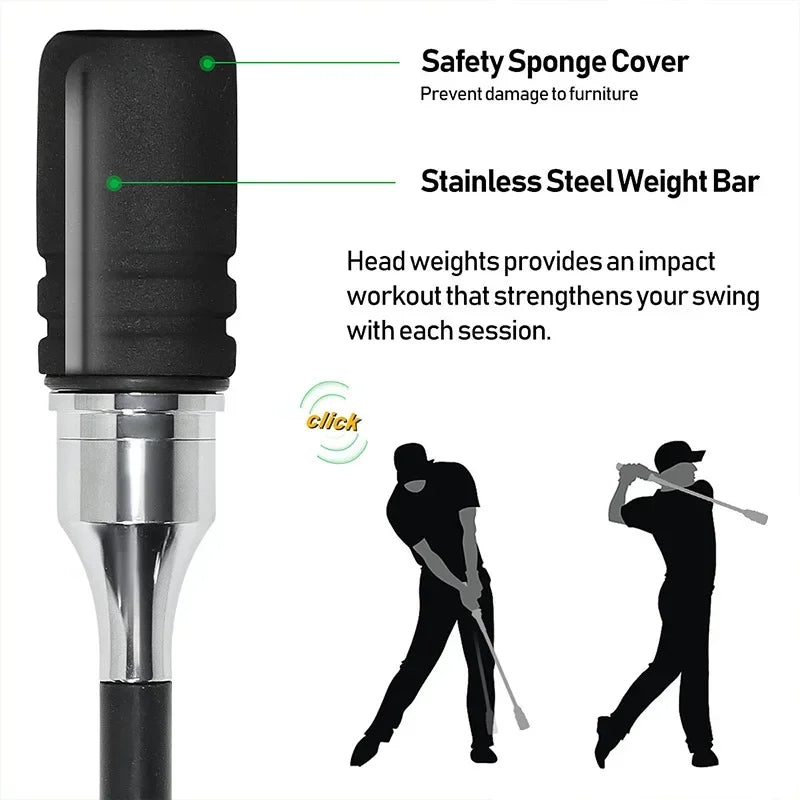 PGM Golf Swing Trainer – Indoor & Outdoor Practice Stick with Hand Grip TA031