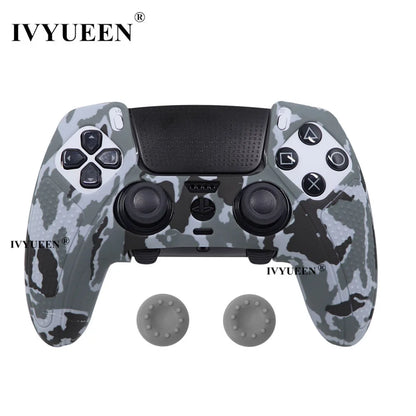 IVYUEEN Water Transfer Printing Silicone Protective Skin for PS5 DualSense Edge Controller