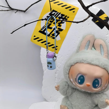 17cm Labubu POP MART Blind Box Doll Clothes – Cute Princess Dress with Suspenders Skirt (Clothes Only)