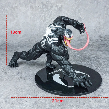 Marvel Avengers Anime Venom's Spider-Man Action Figure - Collectible Model Decoration, Birthday Toys and Christmas Gifts
