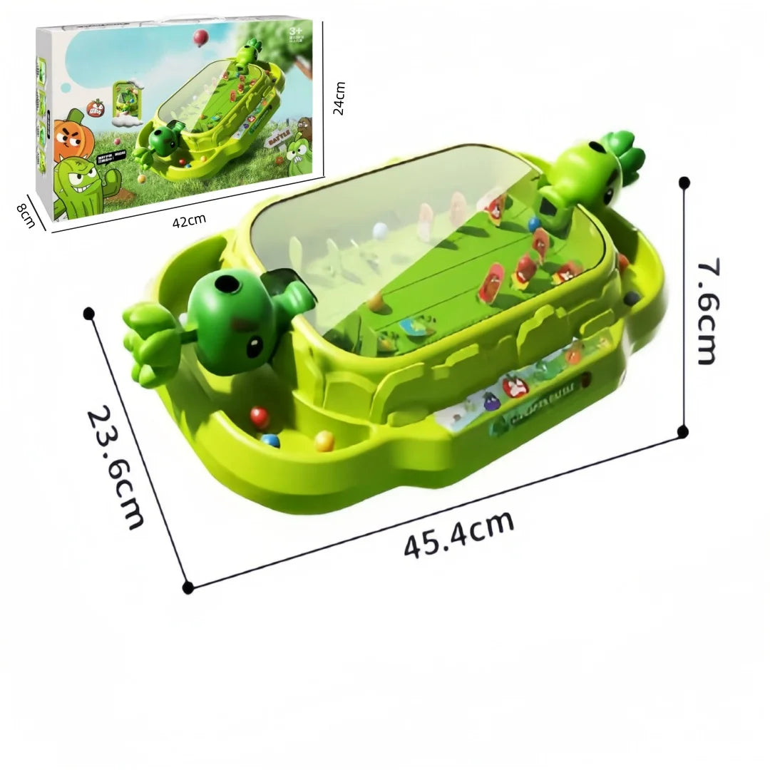 Plants vs Zombies Tabletop Battle Game - 2-Player Interactive Shooting Toy for Kids & Family