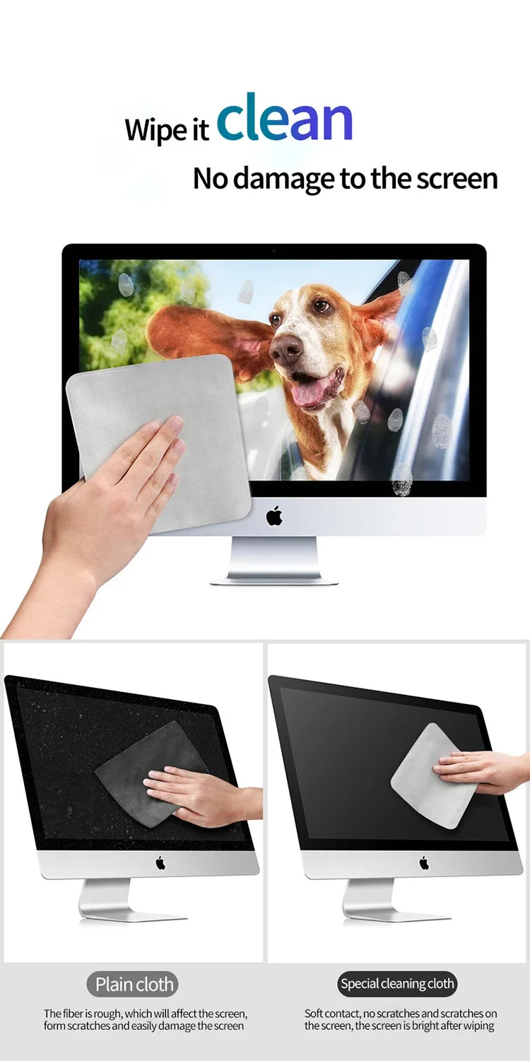 Nano-Texture Polishing Cloth for Apple Devices – 1:1 Screen Cleaner for iPhone, iPad, Mac, iPod Pro, Watch & Camera Lens
