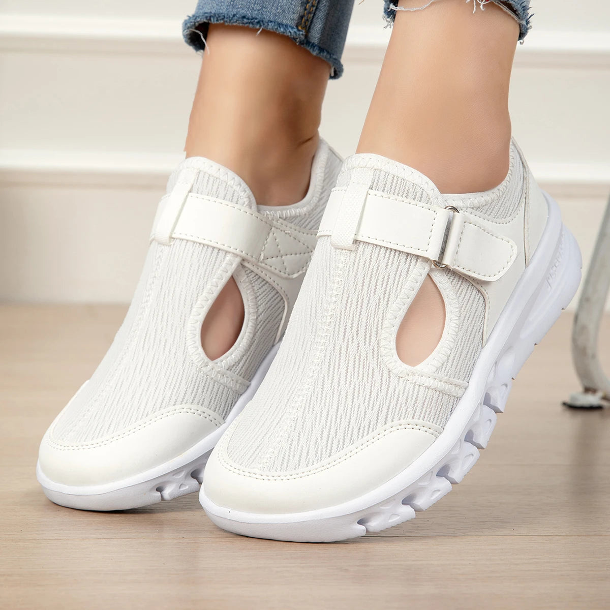 Women’s Wide Barefoot Sneakers - Breathable Minimalist Outdoor Walking Shoes, Sizes 36–43