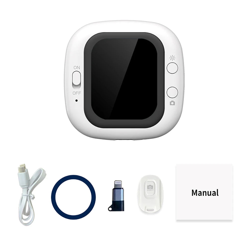 Phone Vlog Selfie Monitor - Rear Camera Screen Holder Clip Mount for iPhone Live Streaming