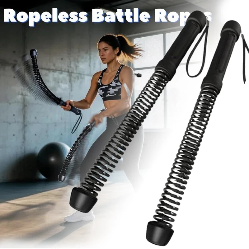 2PCS Cordless Battle Rope — Multifunctional Home Gym Training System for Full-Body Strength & Arm Workout, Unisex
