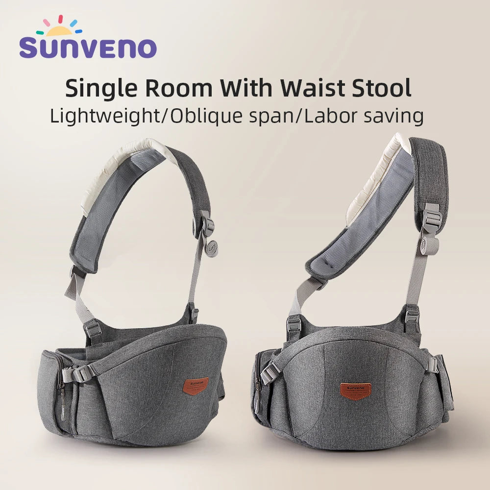 Sunveno One-Shoulder Baby Carrier - Adjustable Detachable Infant Sling for Comfortable Everyday Carry