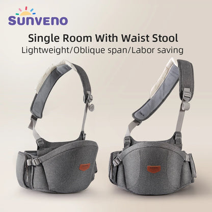 Sunveno One-Shoulder Baby Carrier - Adjustable Detachable Infant Sling for Comfortable Everyday Carry
