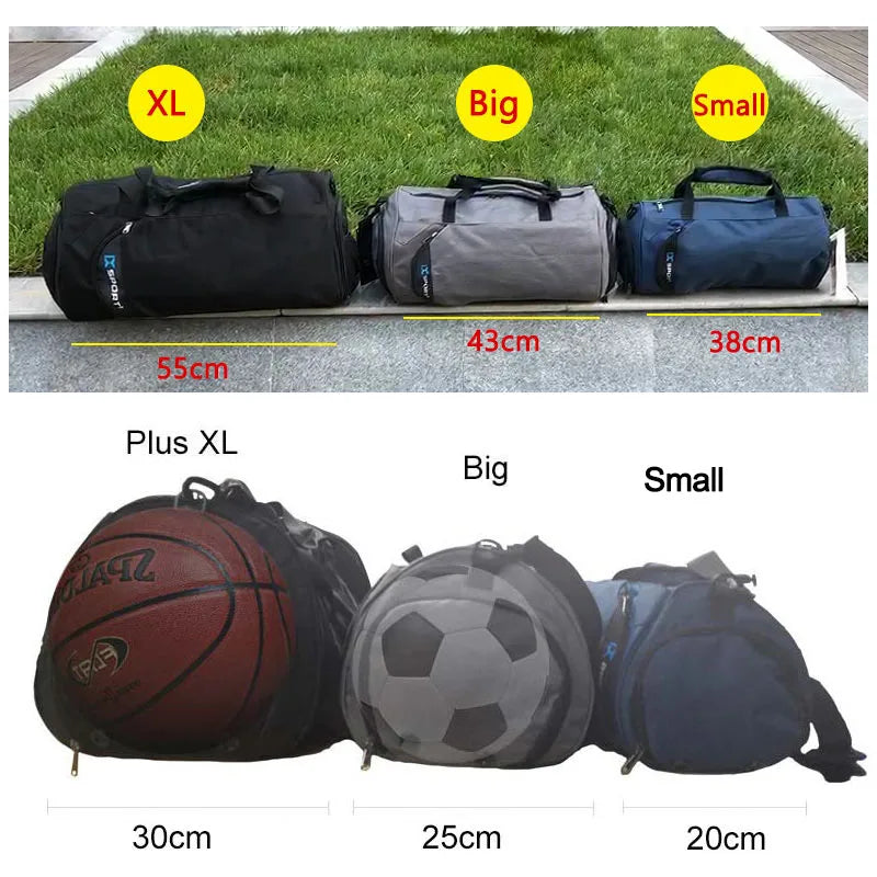 IX Large Gym Bag - Multifunctional Fitness & Travel Shoulder Bag with Wet/Dry Compartments for Men’s Workout, Yoga, and Swimming