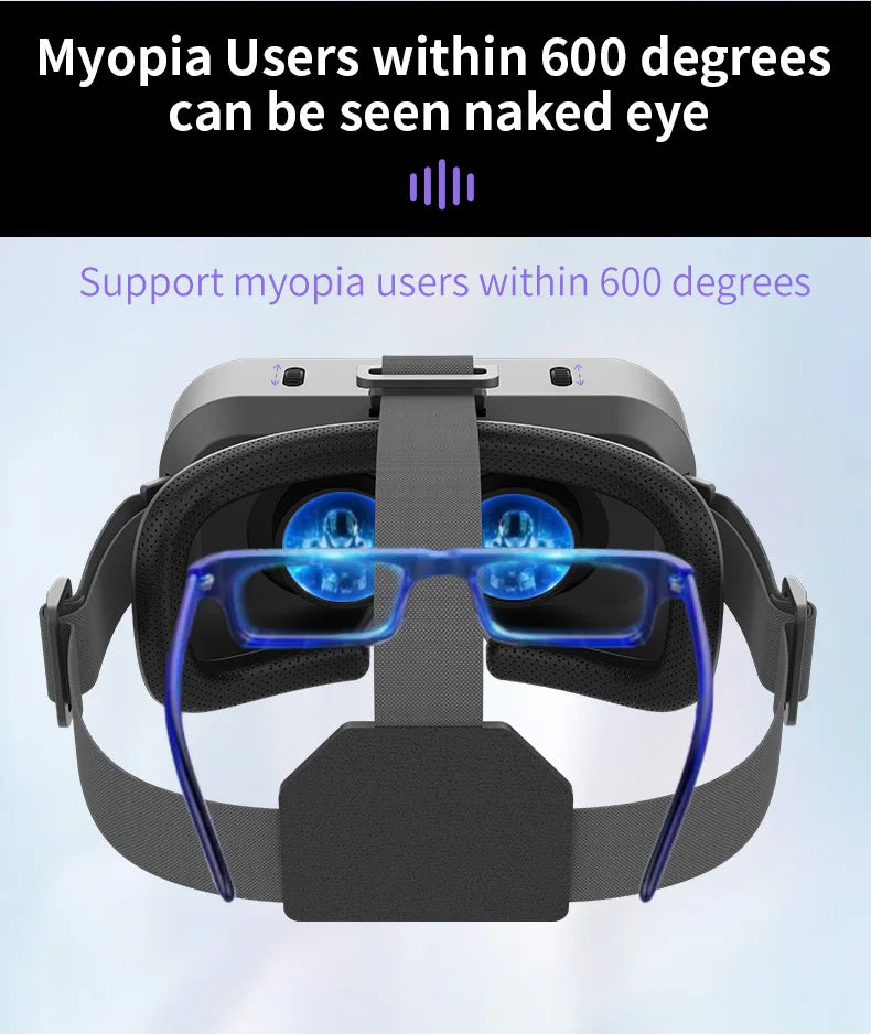 Shinecon 3D VR Headset – Virtual Reality Glasses with Helmet Lenses for Smartphones
