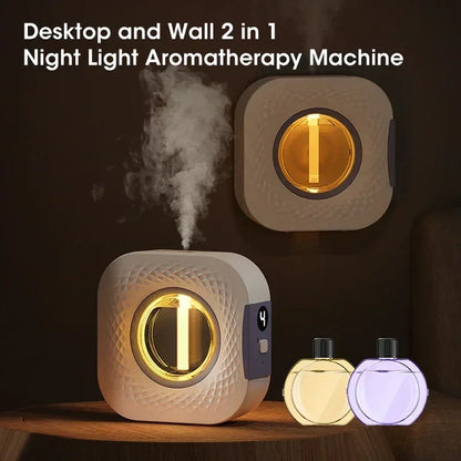 Smart Aroma Diffuser & Air Purifier - Digital Display, 4 Gears, USB Charging, Wall Mount or Tabletop for Living Room