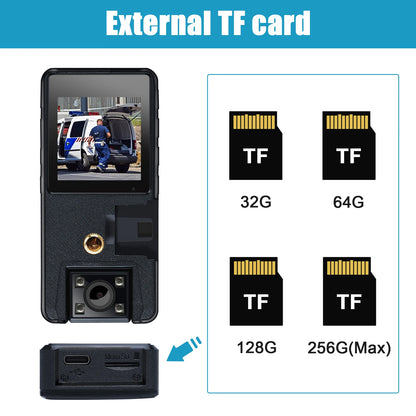 Vandlion A39 Mini Camera - Full 1080P HD Camcorder for Body Mount, 180° Rotating Small Cam for Biking, Sports, Car DVR, and Webcam - 3000mAh Battery