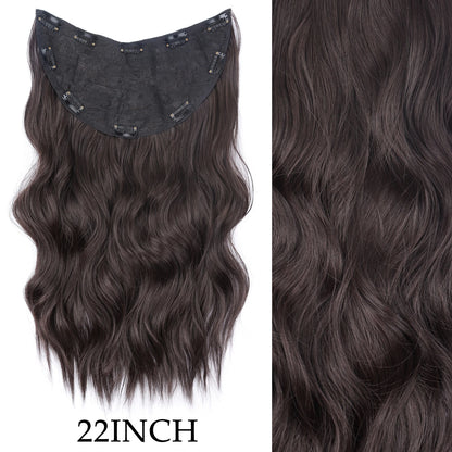 Women’s 7Pcs Hair Extensions with 16 Clips – Natural Black Straight Ombre Hairpiece