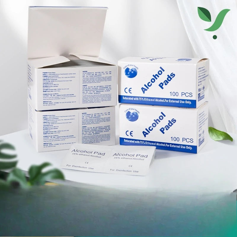 75% Alcohol Prep Pads – Disposable Wound Disinfection Swabs for First Aid Kits and Emergency Preparedness