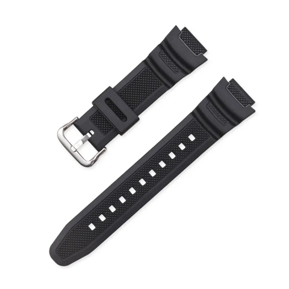18mm Silicone Watch Strap for Casio G-Shock - Replacement Rubber Band for AE-1000W, AQ-S810W, SGW-400H, W-735H and Compatible Models