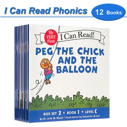 I Can Read Phonics Book Set – 12 Beginner Picture Books for Kids, Early English Reading & Montessori Learning Stories
